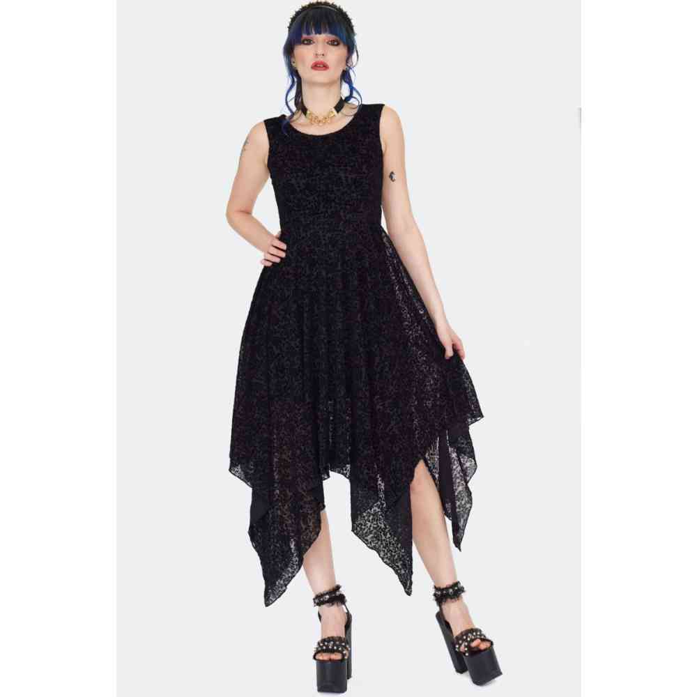 Jawbreaker - Hanky Hem Witch Longue robe - Noir